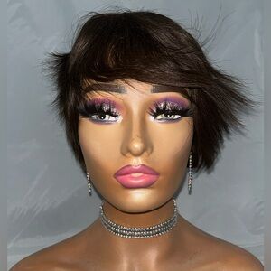 Soft Mocha Pixie – Natural Brown Wig with Tousled Layers
